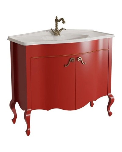 Тумба красный матовый 101,6 см Caprigo Bourget 11026-B014