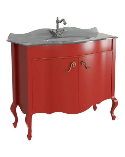 Тумба красный матовый 101,6 см Caprigo Bourget 11026-B014