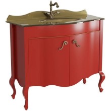 Тумба красный матовый 101,6 см Caprigo Bourget 11026-B014