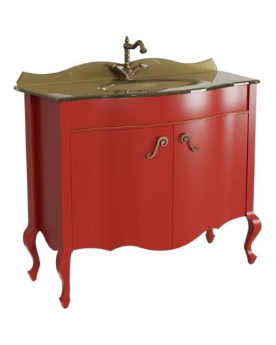 Тумба красный матовый 101,6 см Caprigo Bourget 11026-B014