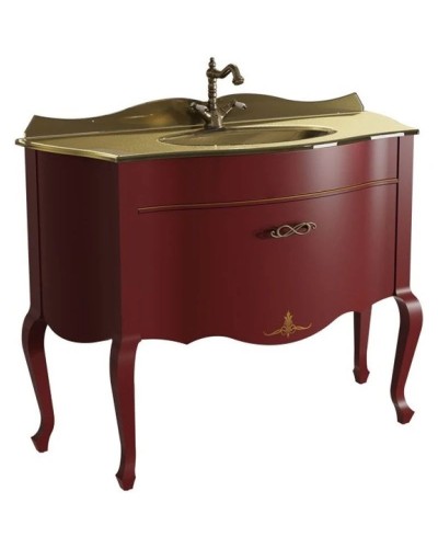 Тумба бордо матовый 115 см Caprigo Bourget 11016-B013