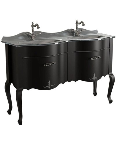 Тумба черный матовый 130,6 см Caprigo Bourget 11017-B042