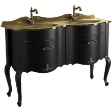 Тумба черный матовый 130,6 см Caprigo Bourget 11017-B042