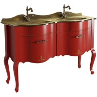 Тумба красный матовый 130,6 см Caprigo Bourget 11017-B014