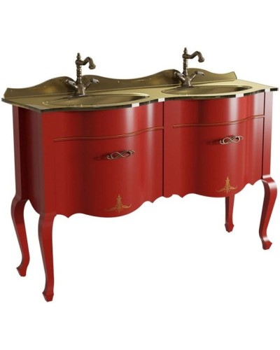 Тумба красный матовый 130,6 см Caprigo Bourget 11017-B014