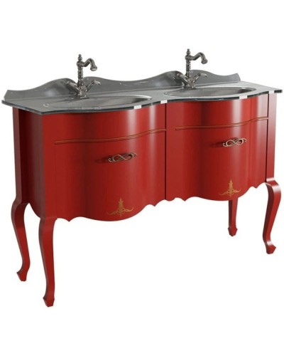 Тумба красный матовый 130,6 см Caprigo Bourget 11017-B014