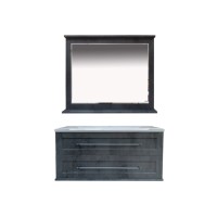 Марта -100 Тумба подвесная темный бетон (COMO)