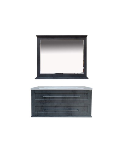 Марта -100 Тумба подвесная темный бетон (COMO)