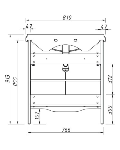 Тумба магнолия 76,6 см Caprigo Genova 34411-TP800