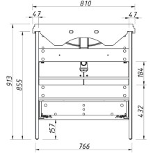 Тумба графит матовый 76,6 см Caprigo Genova 34412-TP810