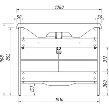 Тумба графит матовый 101 см Caprigo Genova 34414-TP810