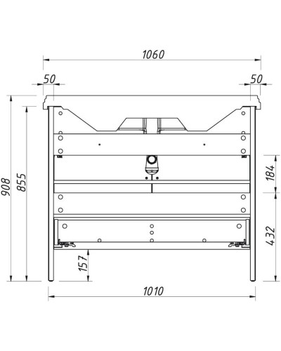 Тумба магнолия 101 см Caprigo Genova 34415-TP800