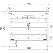 Тумба графит матовый 101 см Caprigo Genova 34415-TP810