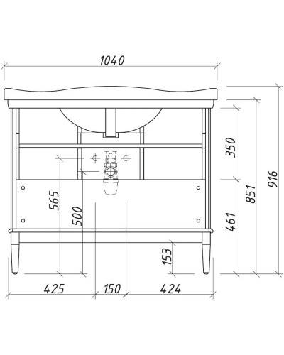 Тумба белый матовый 99,9 см Caprigo Jardin 10423-B031G