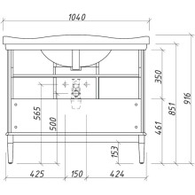 Тумба фисташковый матовый 99,9 см Caprigo Jardin 10423-B059