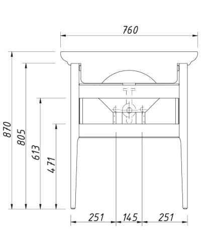 Тумба белый матовый 64,6 см Caprigo Jersey 34311-TP811