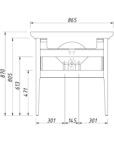 Тумба пикрит 74,6 см Caprigo Jersey 34312-TP814