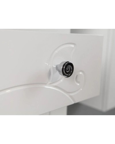 Тумба белый глянец 56,6 см с бельевой корзиной Акватон Лиана 1A162901LL010