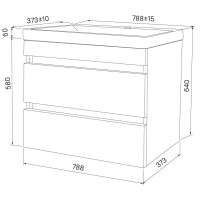Тумба белый матовый 78,8 см IDDIS Zodiac ZOD8CB0i95