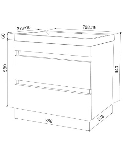 Тумба белый матовый 78,8 см IDDIS Zodiac ZOD8CB0i95