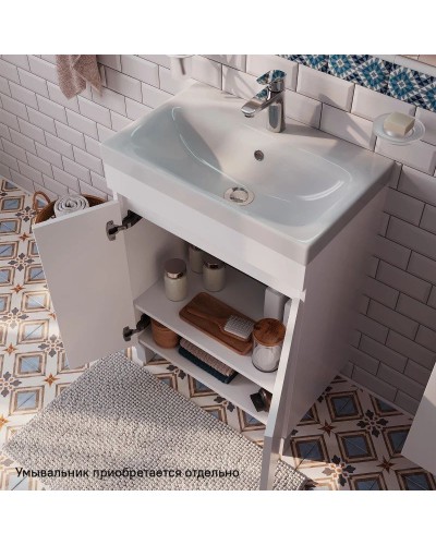 Тумба белый матовый 59,2 см IDDIS Zodiac ZOD6CDFi95