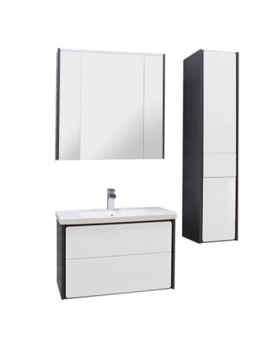 Тумба под раковину Roca Ronda 80 ZRU9302965 подвесная Белый глянец Антрацит