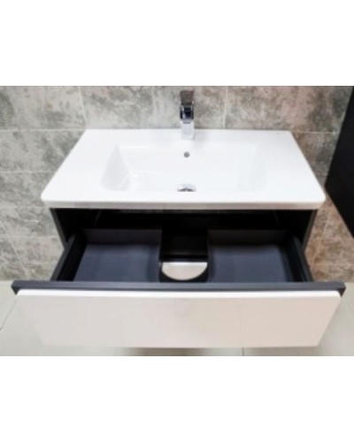 Тумба под раковину Roca Ronda 80 ZRU9302965 подвесная Белый глянец Антрацит