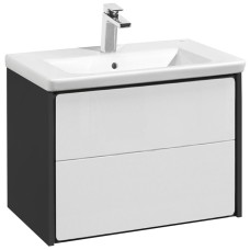 Тумба под раковину Roca Ronda 80 ZRU9302965 подвесная Белый глянец Антрацит