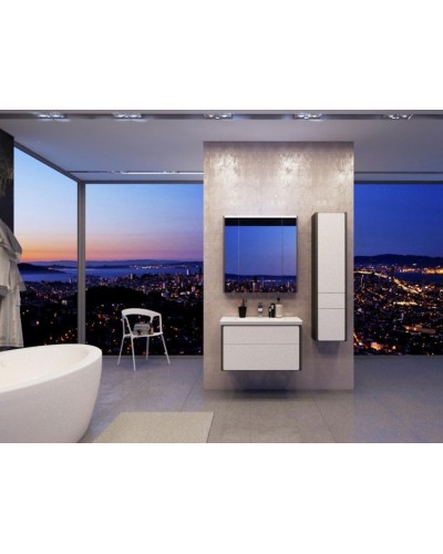 Тумба под раковину Roca Ronda 80 ZRU9302965 подвесная Белый глянец Антрацит