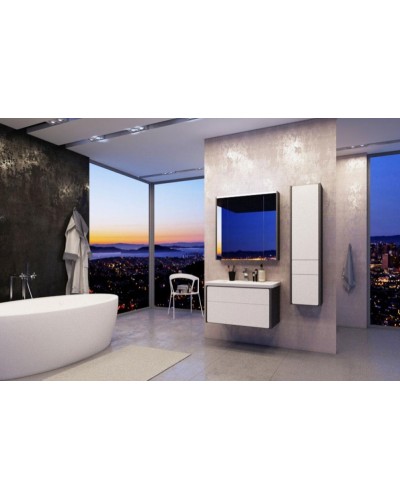 Тумба под раковину Roca Ronda 80 ZRU9302965 подвесная Белый глянец Антрацит