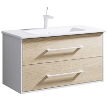 Тумба под раковину Aqwella 5 Stars Маями 60 Mai.01.06 подвесная Дуб сонома Белая