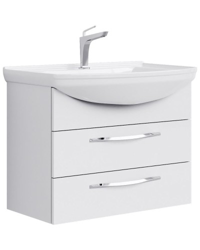 Тумба под раковину Aqwella Аллегро 75 Agr.01.07/2 подвесная Белая