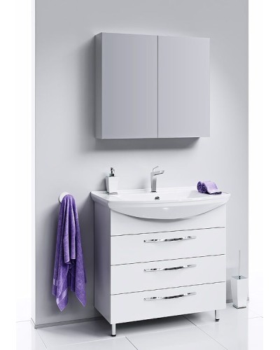 Тумба под раковину Aqwella Аллегро 75 Agr.01.07/3 Белая