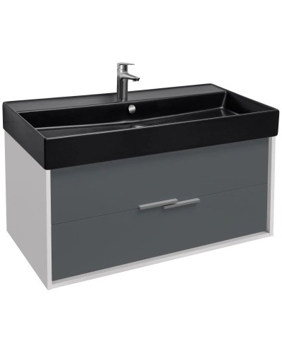 Тумба белый глянец/серый матовый 99,9 см Jacob Delafon Vivienne EB1668-J5-J54