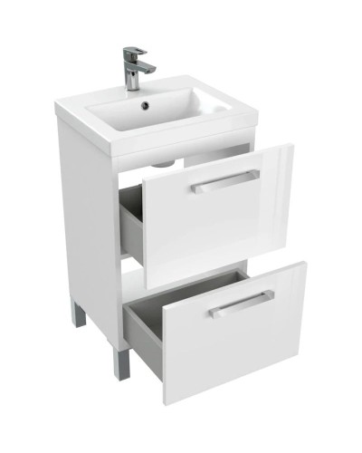 Тумба белый глянец 47,6 см Cersanit Melar 64127