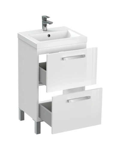 Тумба белый глянец 47,6 см Cersanit Melar 64127