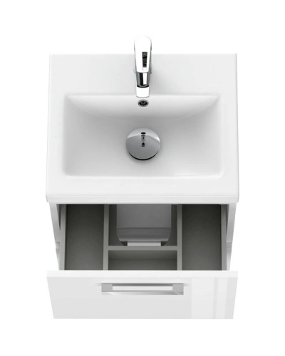 Тумба белый глянец 47,6 см Cersanit Melar 64127