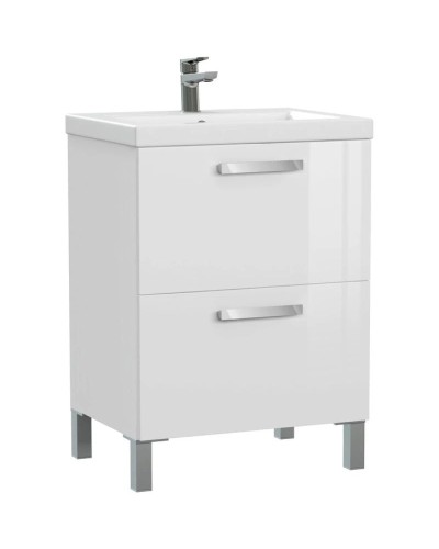 Тумба белый глянец 58,5 см Cersanit Melar 64128