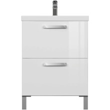 Тумба белый глянец 58,5 см Cersanit Melar 64128