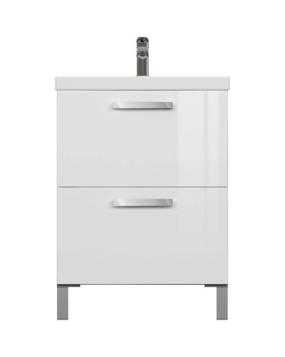 Тумба белый глянец 58,5 см Cersanit Melar 64128