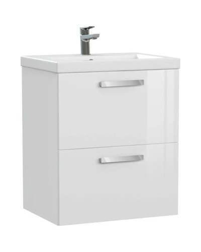 Тумба белый глянец 58,5 см Cersanit Melar 64128