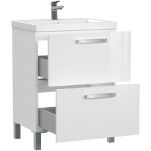 Тумба белый глянец 58,5 см Cersanit Melar 64128