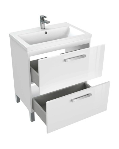 Тумба белый глянец 67,6 см Cersanit Melar 64129