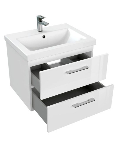 Тумба белый глянец 58,5 см Cersanit Lara 64133