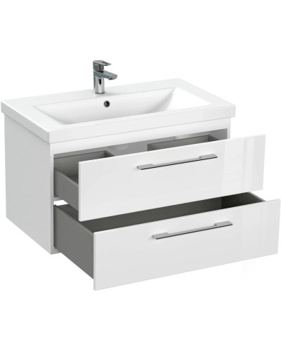 Тумба белый глянец 77,6 см Cersanit Lara 64137