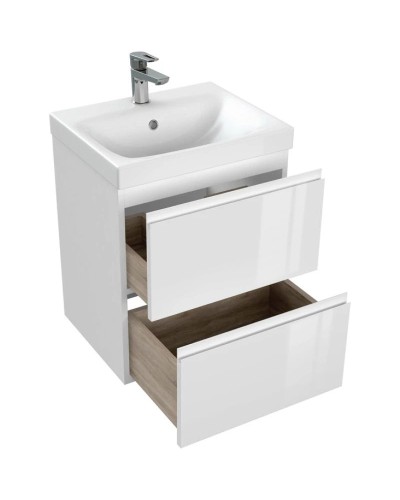 Тумба белый глянец 47,6 см Cersanit Moduo 64139