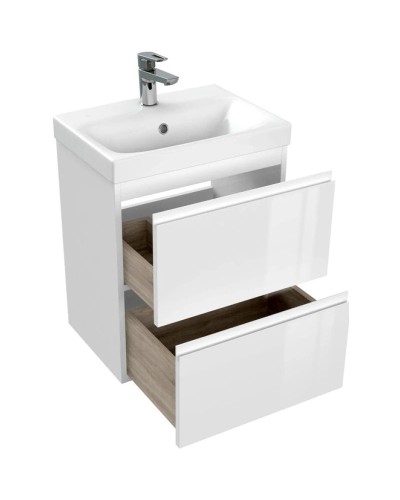 Тумба белый глянец 47,6 см Cersanit Moduo Slim 64124