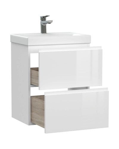 Тумба белый глянец 47,6 см Cersanit Moduo Slim 64124