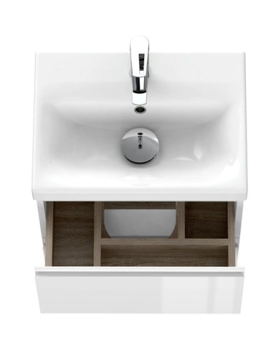 Тумба белый глянец 47,6 см Cersanit Moduo Slim 64124