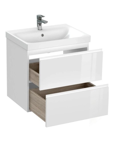 Тумба белый глянец 58,5 см Cersanit Moduo 64140